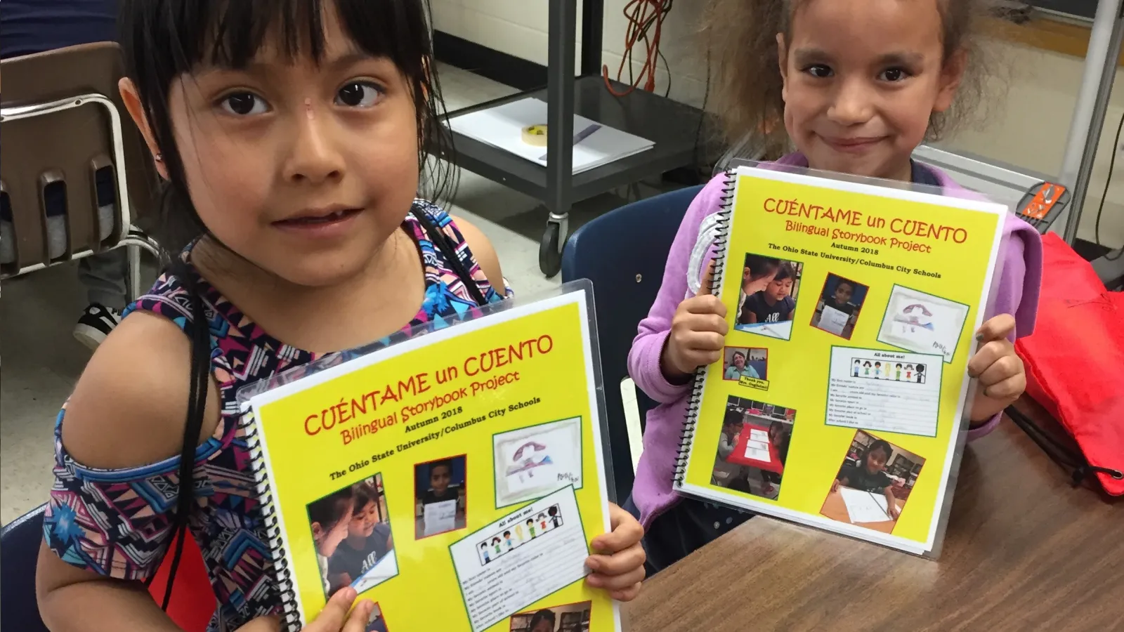 Salem Elementary School Students Receiving their Storybooks
