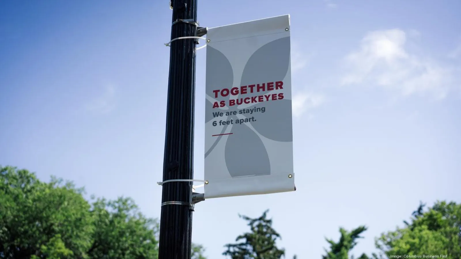 Together As Buckeyes Sign on OSU's Campus