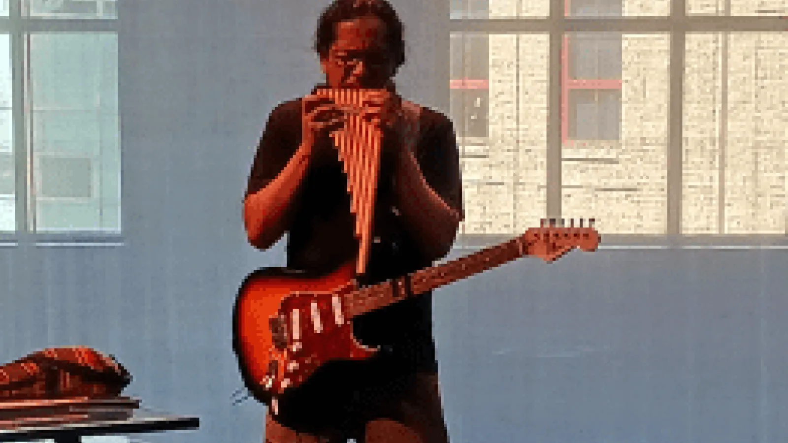 Ati Cachimuel playing instruments